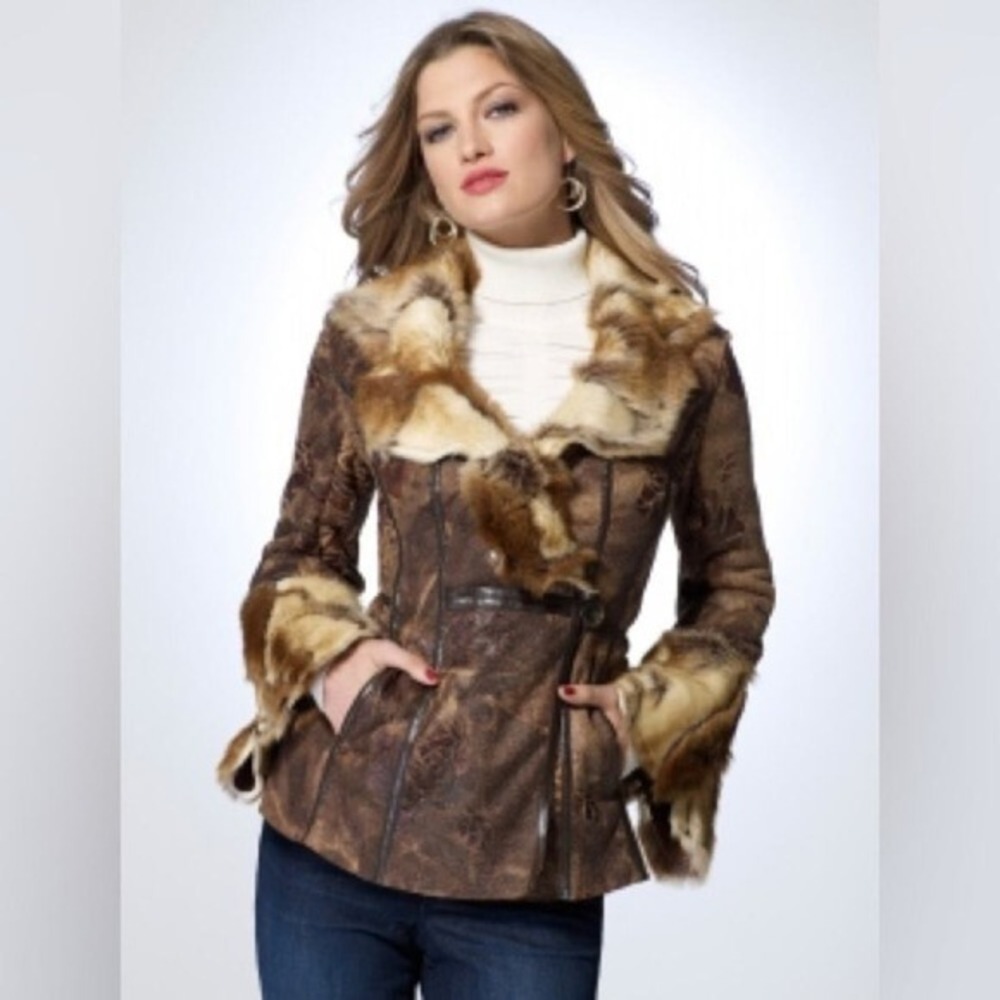 Cache Faux Fur Jacket